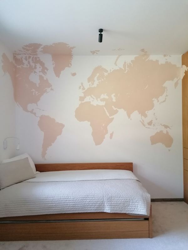 Spálňa — mapa sveta