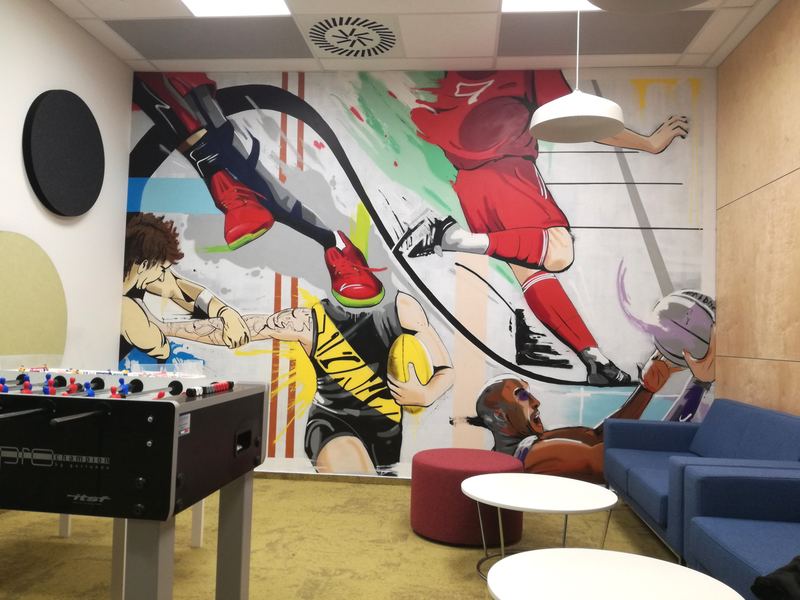 Herňa — futbalový motív