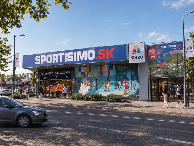 Sportisimo — fasáda predajne